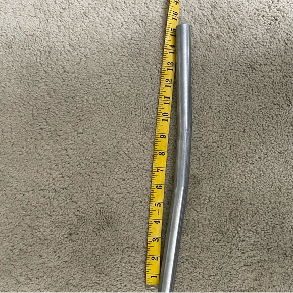 15.25" wide dual bend 7/8" handlebar 2 slight bends with tumbled aluminum finish - Picture 3 of 6